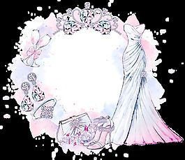 婚禮浪漫婚紗素材