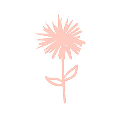 水彩小花矢量裝飾素材