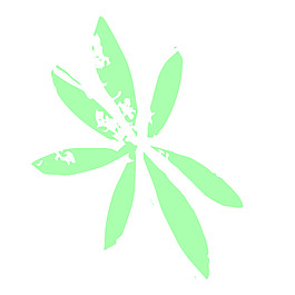 水彩花朵矢量裝飾素材