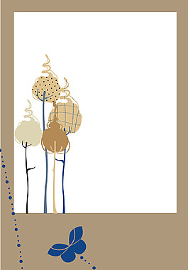 可愛小鳥文本框背景