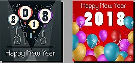 2018彩色氣球矢量素材
