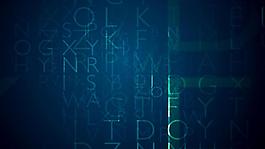 高科技字母变换线条数字背景视频素材