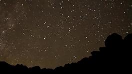 夜晚星空加速變換風(fēng)景視頻素材
