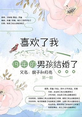 唯美插畫風(fēng)廣播劇海報(bào)