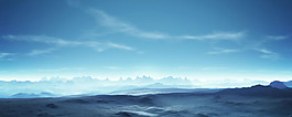 藍(lán)色漸變大海背景