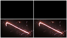 粉光動態(tài)煙花掃光視頻素材