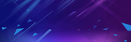 藍(lán)紫大氣幾何抽象淘寶全屏banner背景