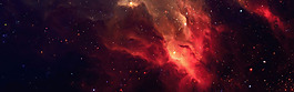 大氣黑色宇宙紅色粒子淘寶banner背景