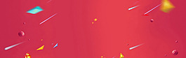 紅色幾何線條流星淘寶banner背景