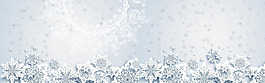 簡(jiǎn)約透明藍(lán)色雪花底紋淘寶banner背景