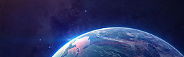 黑色大氣宇宙星空淘寶banner背景