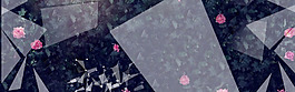抽象幾何黑色碎花淘寶banner背景