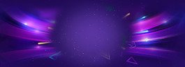 紫色大氣促銷大吉星光淘寶banner背景