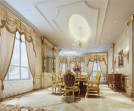 2017家裝歐式風格客廳效果圖