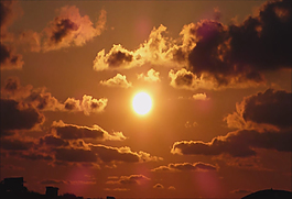 夕陽(yáng)黃昏太陽(yáng)視頻素材