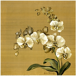 復(fù)古丁香花裝飾畫