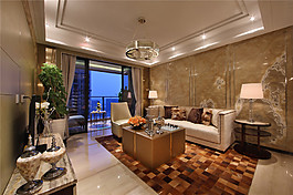 東南亞輕奢風格玄關裝修效果圖