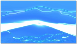 藍(lán)色背景閃電光束轉(zhuǎn)場帶通道