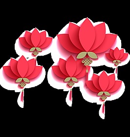 中國風花燈荷花