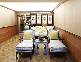 一居室小戶(hù)型中式客廳設(shè)計(jì)圖