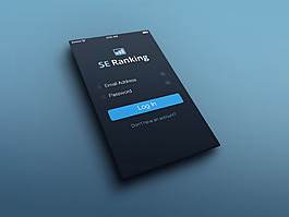 應(yīng)用界面透明效果PSD素材模板