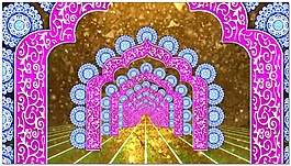 少數(shù)民族風(fēng)格花紋通道視頻素材
