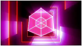 粉色不規(guī)則六邊形方框視頻素材