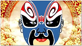 戲曲臉譜視頻素材