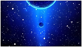 藍(lán)色夢(mèng)幻星球視頻素材