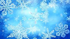 冬季夢(mèng)幻雪花飄散背景視頻素材