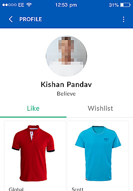服裝商城APP推薦服裝界面設計