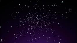 紫色神秘星光粒子背景循环视频素材