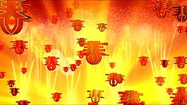 新春喜慶中國紅背景循環視頻素材
