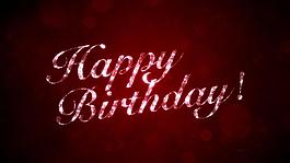 炫光字母生日慶祝氣球飛揚視頻素材