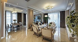 華麗歐式餐廳效果圖