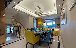 現(xiàn)代歐式餐廳效果圖