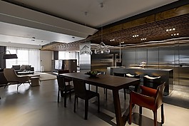 復古裝飾餐廳效果圖