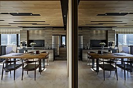 木質(zhì)簡約餐廳效果圖