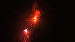 抽象紅色炫光背景循環(huán)視頻素材