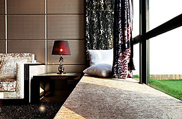 家庭客廳陽臺設計效果圖