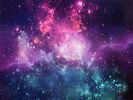 梦幻银河系填充背景素材