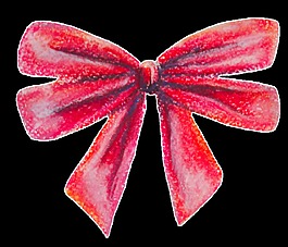蝴蝶结透明装饰素材