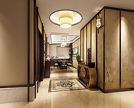 小戶型中式吊頂設(shè)計(jì)裝修效果圖