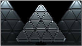 白色幾何投影視頻素材
