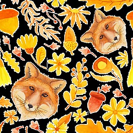 秋天葉子透明免扣素材
