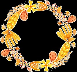 秋天花環(huán)免扣素材