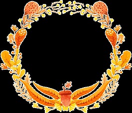 秋天花環(huán)免扣素材