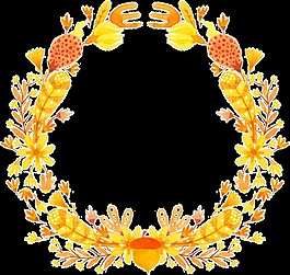 秋天花環(huán)免扣素材