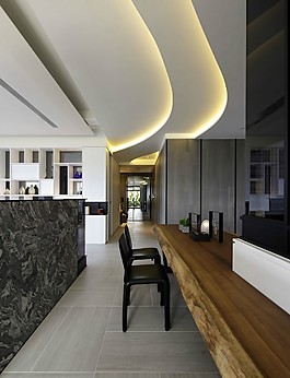 東南亞豪華風(fēng)格餐廳效果圖