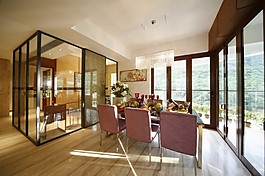 美式簡約餐廳裝修效果圖